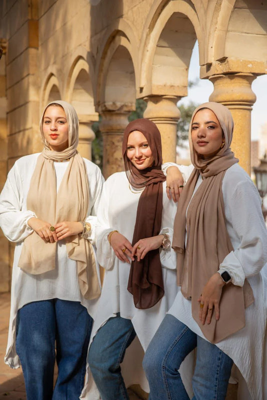 Brown Elegance Modal Scarf