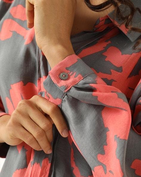 Grey x Red Buttoned Shirt